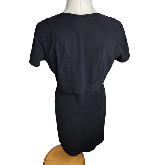 Lululemon‎ Go Endeavor Dress Womens Size 10 Black Mesh Back Vent UPF 50+ - Picture 6 of 11